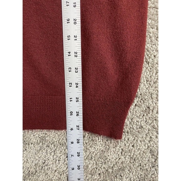 VINTAGE Woolf Brothers Sweater Mens Medium Red Orlon Acrylic Knit Made In USA - Picture 8 of 11